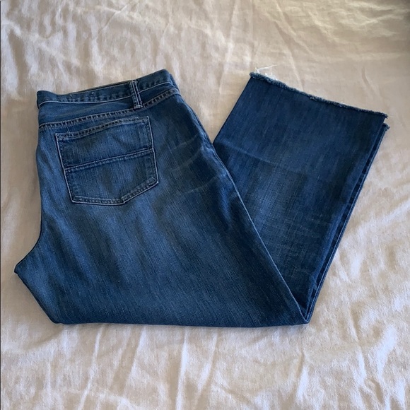 GAP Denim - Gap Authentic Fade Wide Leg Frayed Boyfriend 16